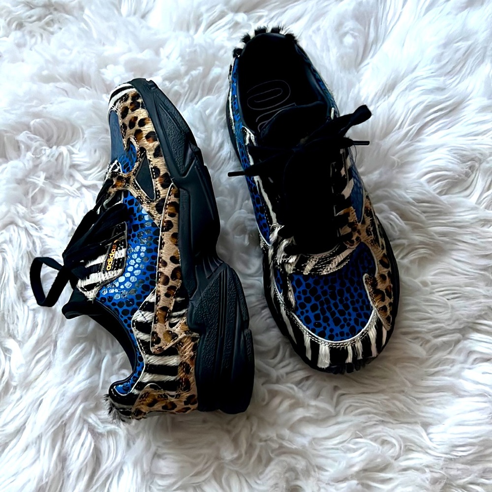 NWOT Mixed Print Sneakers